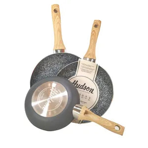 Set Sartenes Hudson Nro 20 24 26 Línea Granito Antiadherente