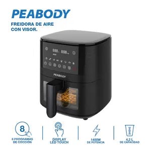 Freidora de Aire Peabody PE-AFD420N 4,2L