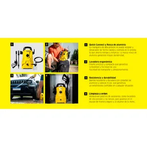 Hidrolavadora Karcher 1300w K Compacta 220v Alta Presión Autostop